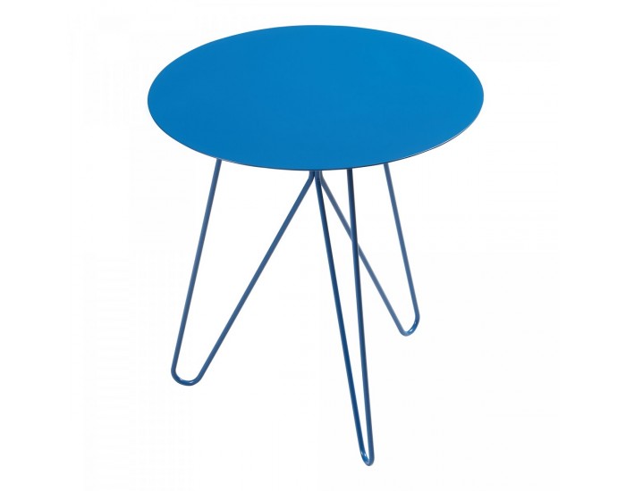 Помощна маса Nopimi 45xØ43 см синьо, мат []