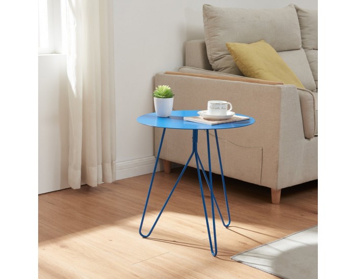 Помощна маса Nopimi 45xØ43 см синьо, мат []