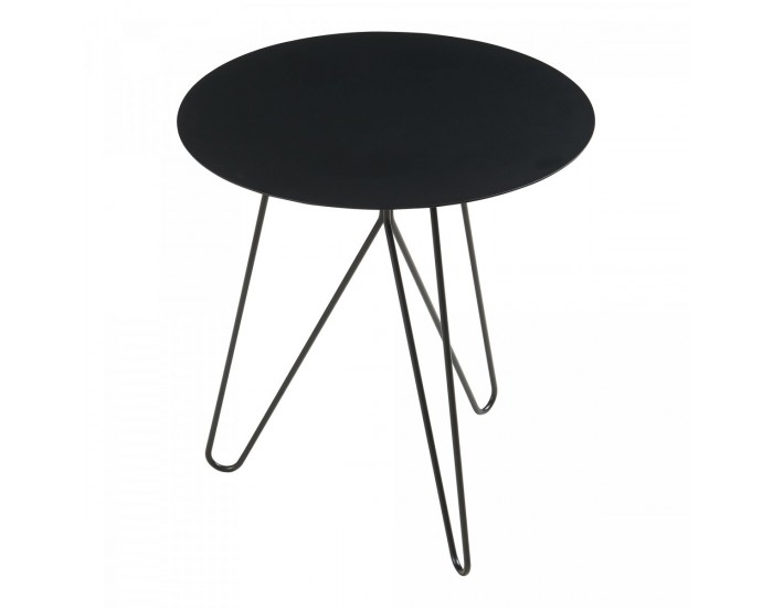 Помощна маса Nopimi 45xØ43 см черна, мат []