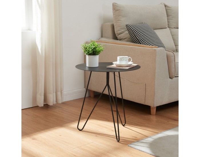 Помощна маса Nopimi 45xØ43 см черна, мат []