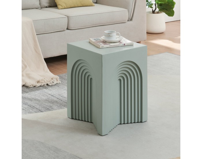 Помощна маса Elverumn 45x35x35 см зелена, мат []