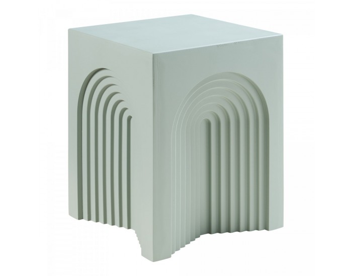 Помощна маса Elverumn 45x35x35 см зелена, мат []