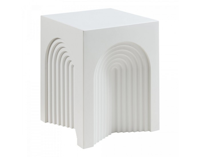 Помощна маса Elverumn 45x35x35 см бяла, мат []