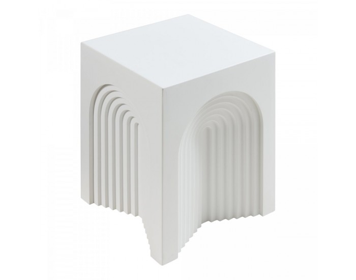 Помощна маса Elverumn 45x35x35 см бяла, мат []