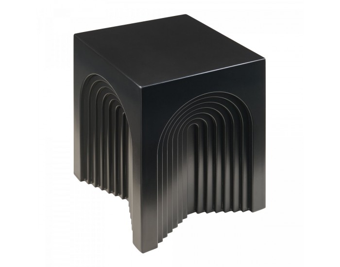 Помощна маса Elverumn 45x35x35 см черна, мат []