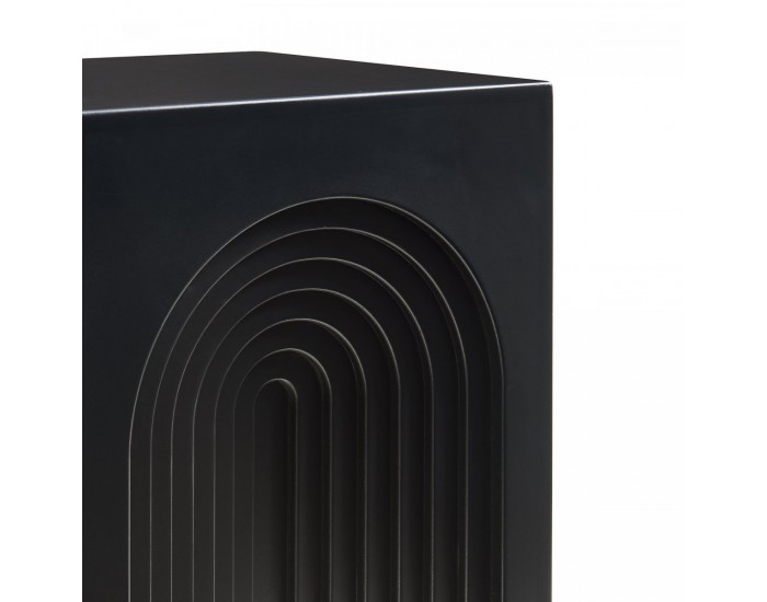 Помощна маса Elverumn 45x35x35 см черна, мат []