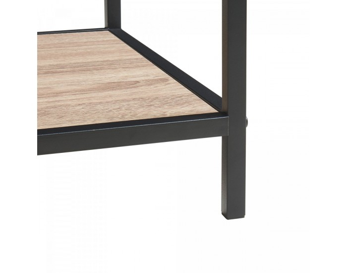 Конзолна маса Белана 110x40x80 см черно/изглед дъб []