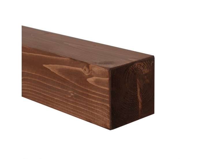 Стенен рафт Munkebo в комплект от 2 броя, борова дървесина, байцвани []