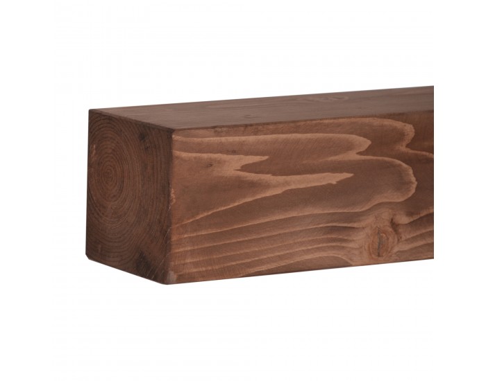 Стенен рафт Munkebo в комплект от 2 броя, борова дървесина, байцвани []