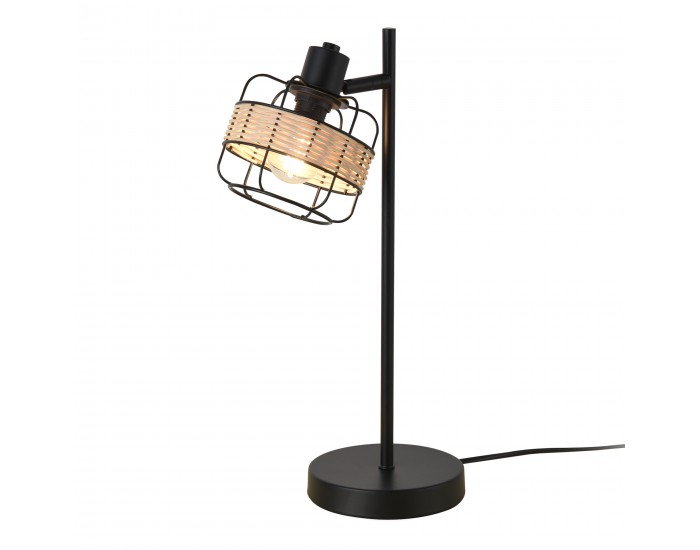 Настолна лампа Shields Black / Beige []