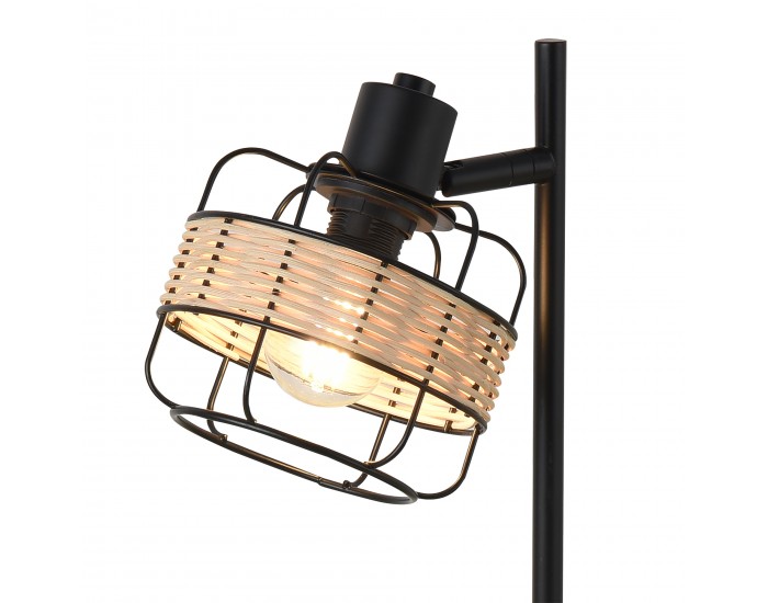 Настолна лампа Shields Black / Beige []