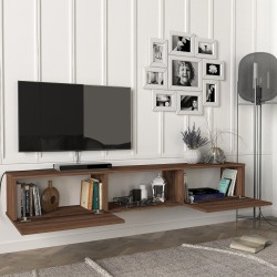 ТВ шкаф Paltamo 180x31x29.5см дъб, тъмен [] - Sonata G