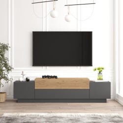 ТВ маса Firås 160x38x39 см дъб/антрацит [] - Sonata G