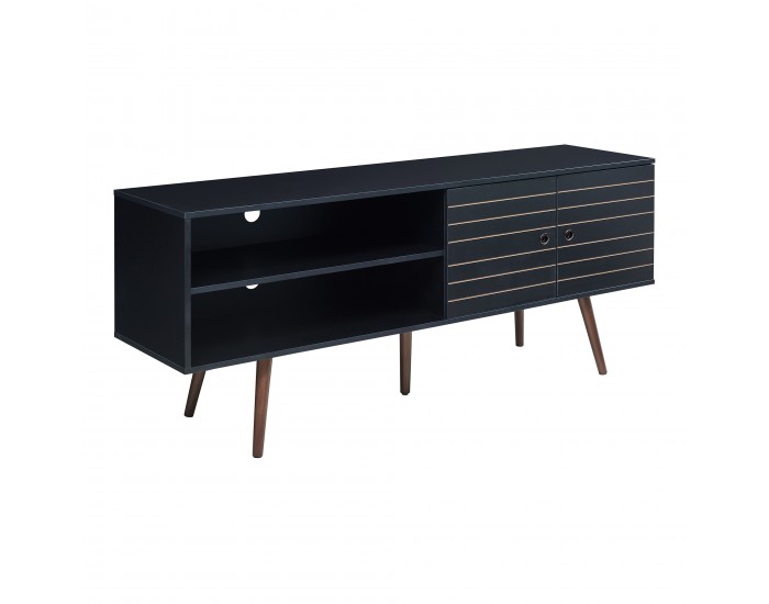 ТВ шкаф Vare 160x40x66 см Черен []