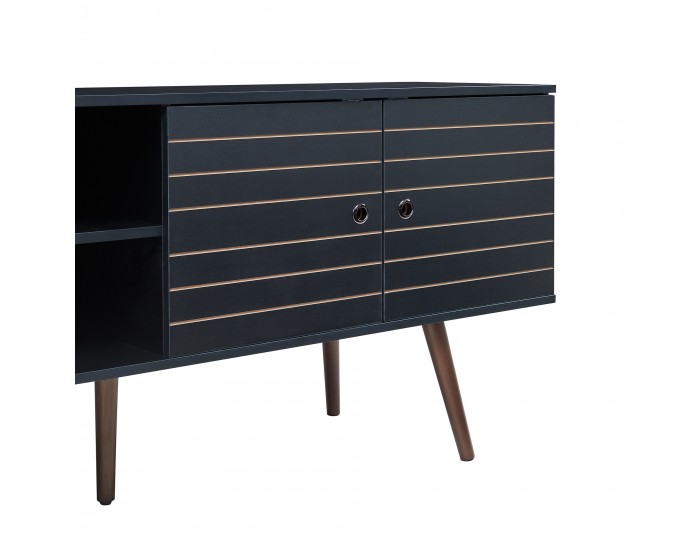 ТВ шкаф Vare 160x40x66 см Черен []