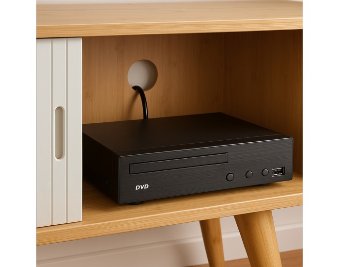 ТВ шкаф Tysvær 120x40x58 см бамбук/кремаво бял []