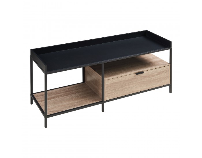 ТВ маса Belana 120x40x54 см черен/изглед дъб []