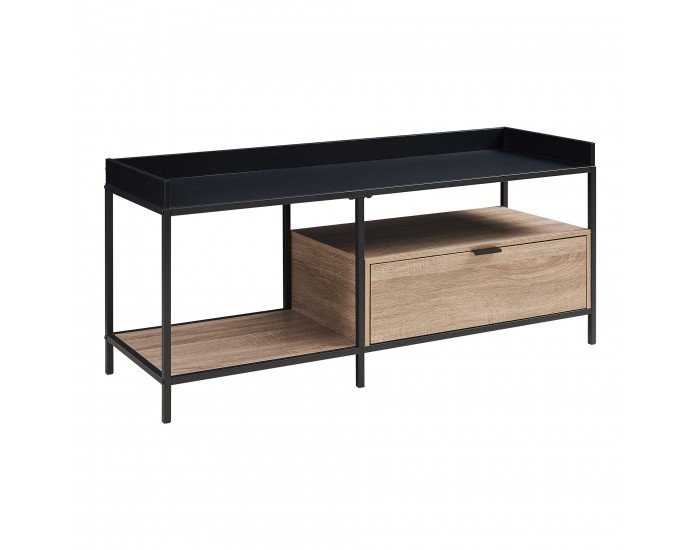 ТВ маса Belana 120x40x54 см черен/изглед дъб []