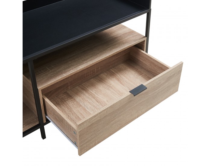 ТВ маса Belana 120x40x54 см черен/изглед дъб []