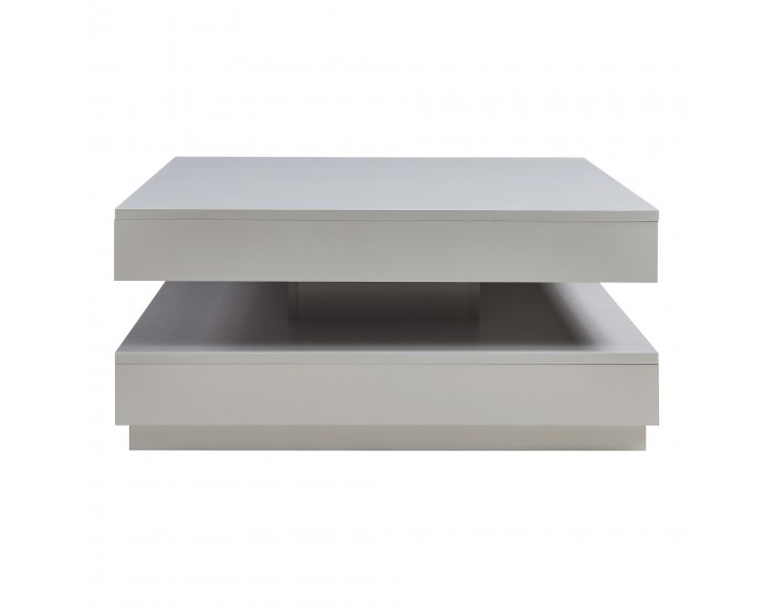 Холна маса Florence 76x76x38 см светло сива []