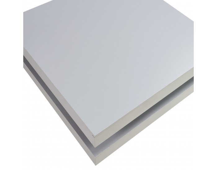 Холна маса Florence 76x76x38 см светло сива []