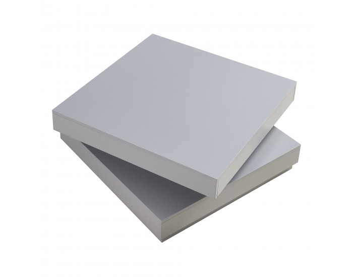 Холна маса Florence 76x76x38 см светло сива []