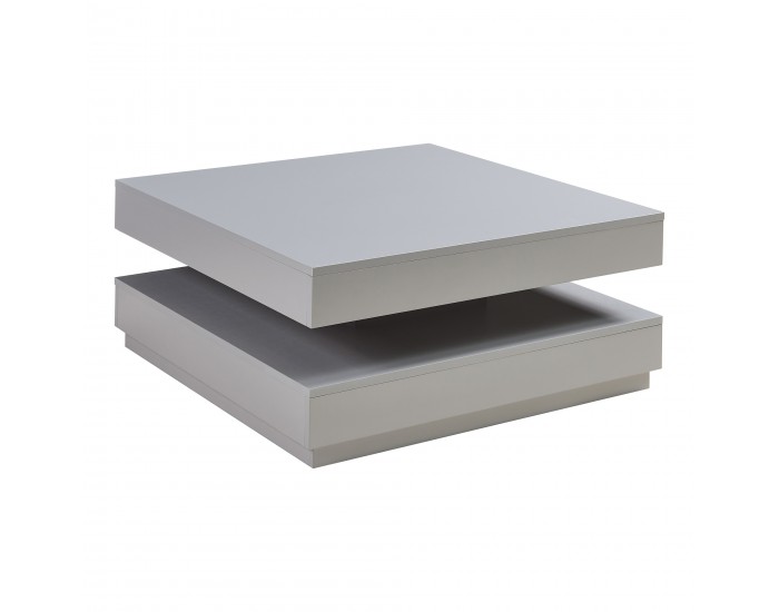 Холна маса Florence 76x76x38 см светло сива []