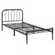 Метално легло Ханк 90х200см черно