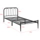 Метално легло Ханк 90х200см черно