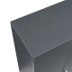 Шкаф за обувки Notribontaa 108x55x35 см антрацит []