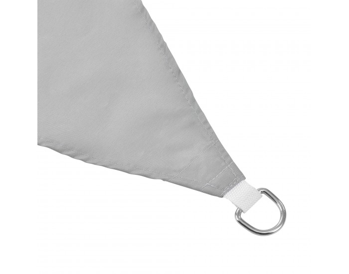 Квадратно слънчево платно 400x400 см светло сиво