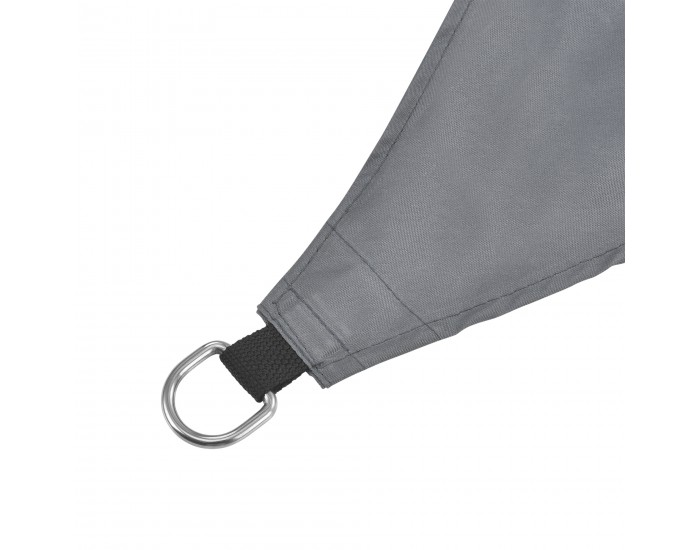 Квадратно слънчево платно 400x400 см тъмно сиво