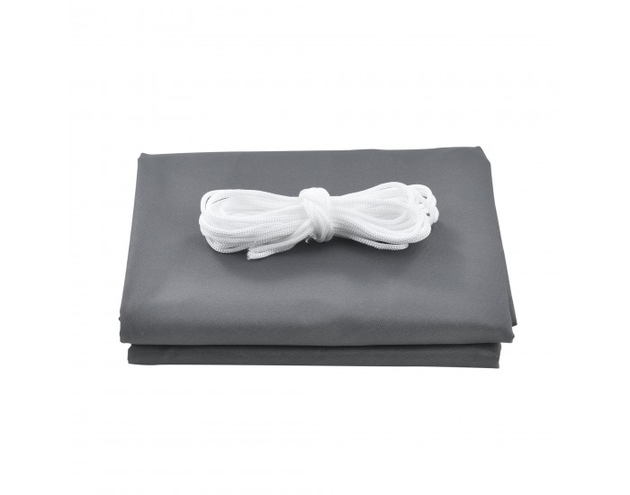 Квадратно слънчево платно 400x400 см тъмно сиво