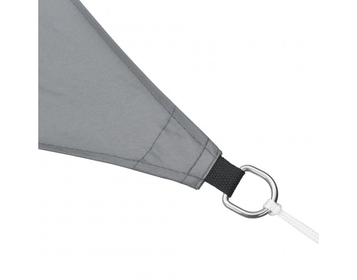 Квадратно слънчево платно 400x400 см тъмно сиво