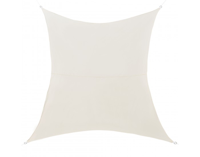 Правоъгълно слънчево платно 250х500 см пясъчен цвят