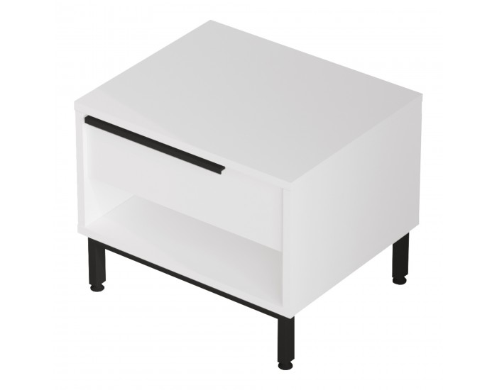 Нощно шкафче Vesanto 43x54x45 см Бяло []