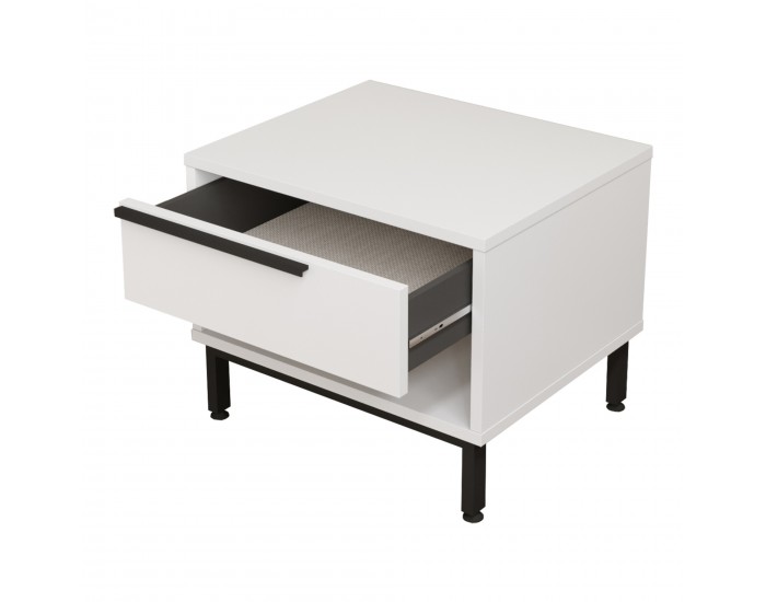 Нощно шкафче Vesanto 43x54x45 см Бяло []