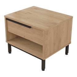 Нощно шкафче Vesanto 43x54x45 см вид дъб [] - Нощни шкафчета