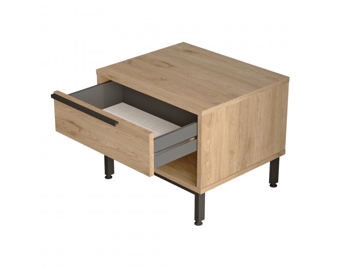 Нощно шкафче Vesanto 43x54x45 см вид дъб []