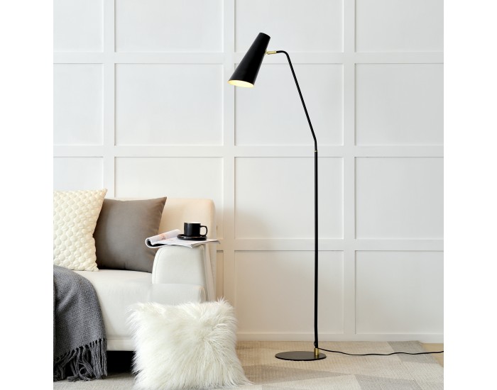 Подова лампа Norwich регулируема черна []