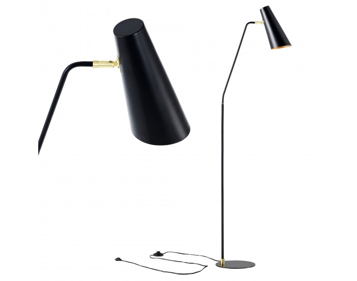 Подова лампа Norwich регулируема черна []