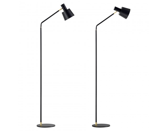 Регулируема черна подова лампа Bristol []