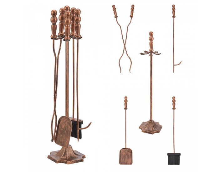 Инструменти за камина Dovre Комплект камина от 5 части бронз []