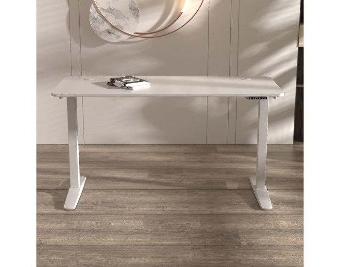 Маса с регулируема височина Kento 140x60cm Бяла []