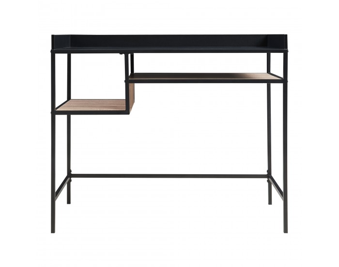 Бюро Belana 100x43x82 см черен/изглед дъб []