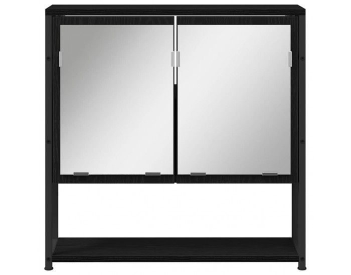 Sonata H 3 Часовен Комплект Мебели за Баня Черен Дъб Инженерна Дървесина