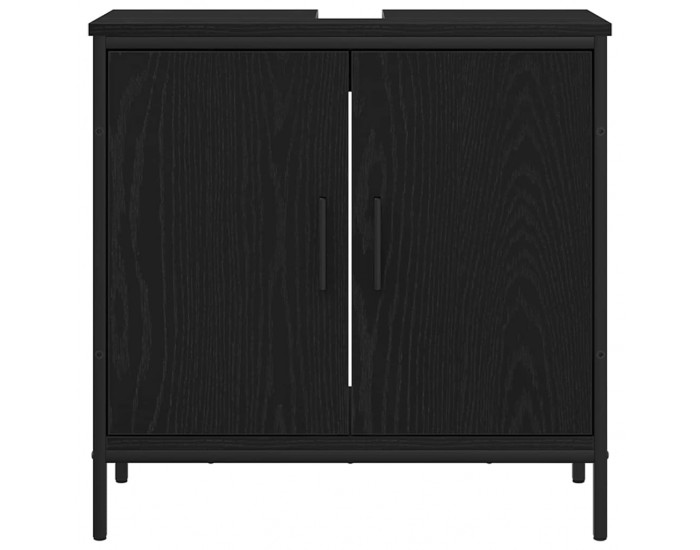 Sonata H 4 части комплект мебели за баня в черен дъб и инженерна дървесина