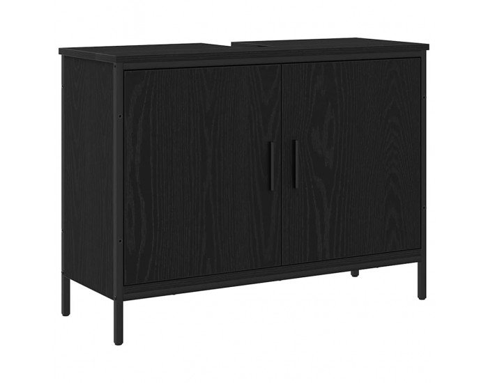 Sonata H 4 части комплект мебели за баня в черен дъб и инженерна дървесина