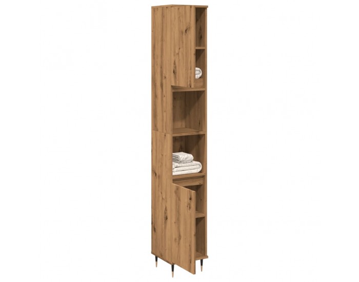 Sonata H Шкаф за баня, дъб артизан, 30x30x190 см, инженерно дърво