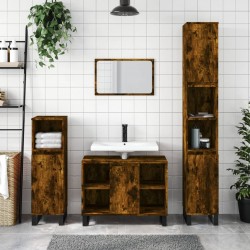 Sonata H Комплект мебели за баня от 3 части, опушен дъб, инженерно дърво - Комплекти